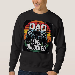 Sudadera Nivel de Papá Desbloqueado Regalo Divertido de Chi
