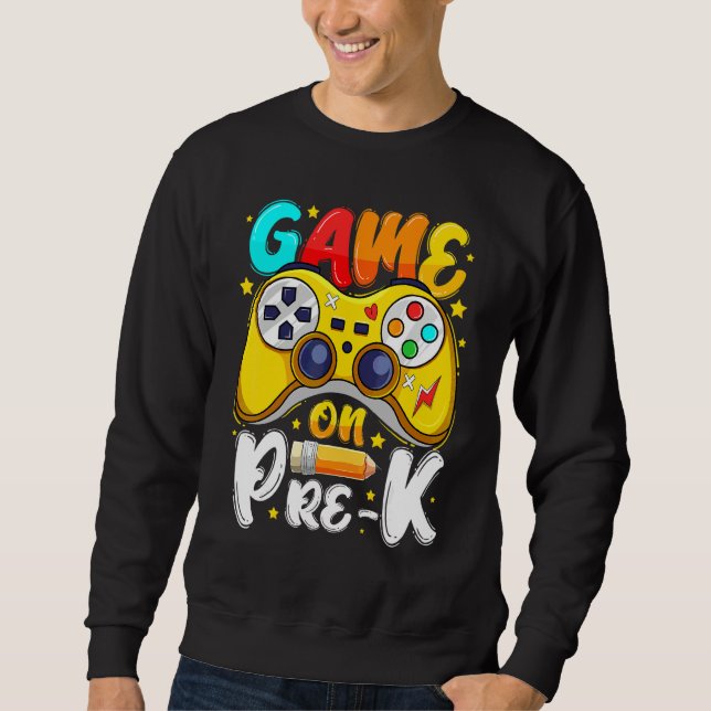 Sudadera Nivel Pre K Desbloqueado Juego Activado Pre K Regr (Anverso)
