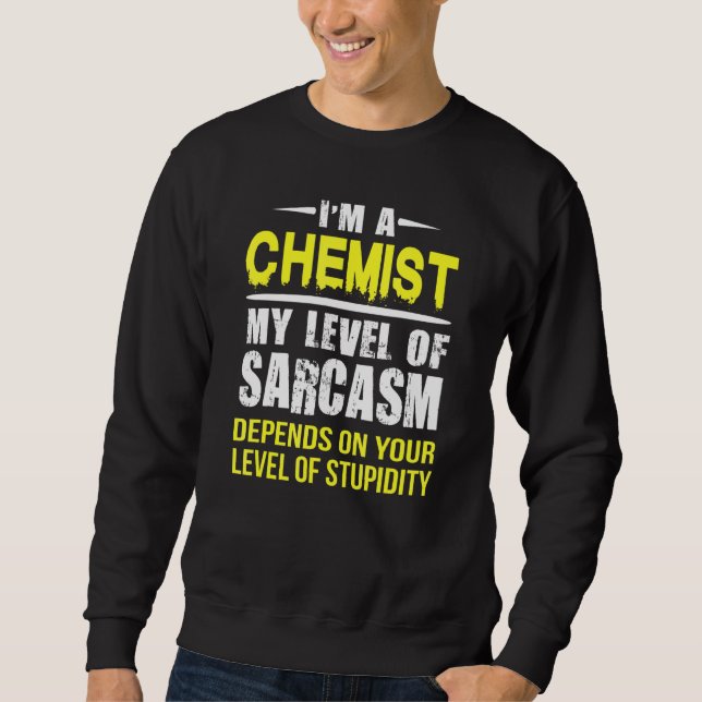 Sudadera Nivel Químico Del Sarcasmo (Anverso)
