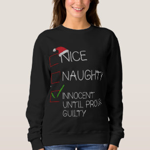 Sudadera Niza traviesa inocente hasta cristiana culpable de
