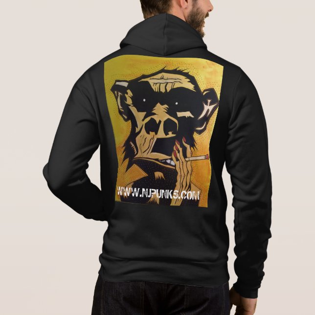 Sudadera NJPunks que fuma Simian~ (Reverso)