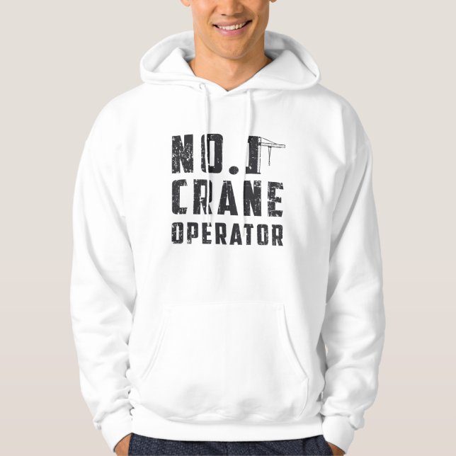 Sudadera No. 1 Crane Operator Workers Construction Site (Anverso)