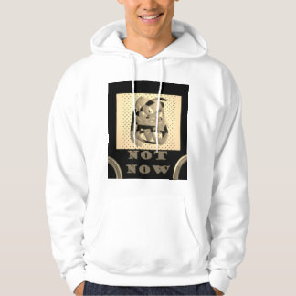 Sudadera No Ahora otra vez quizá negro con color plateado