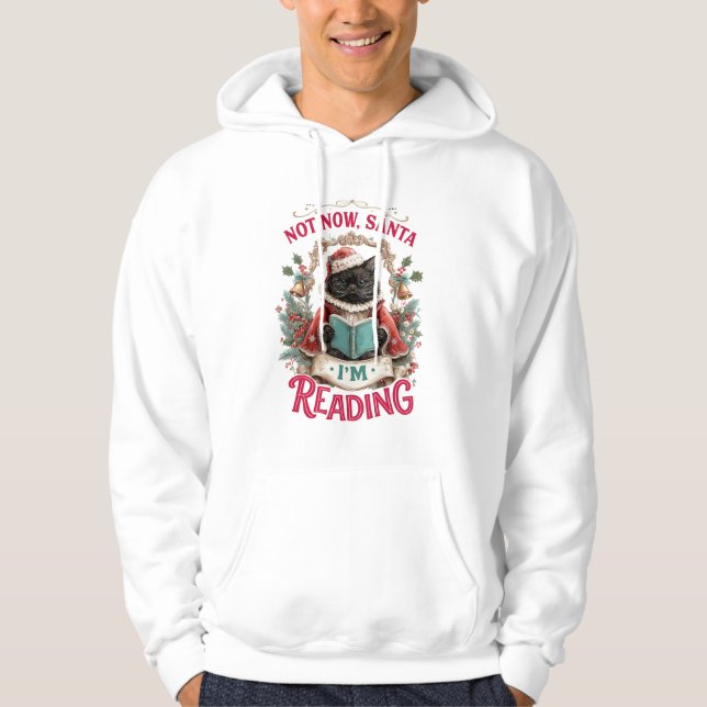 Sudadera No Ahora Santa Estoy Leyendo  (Anverso)