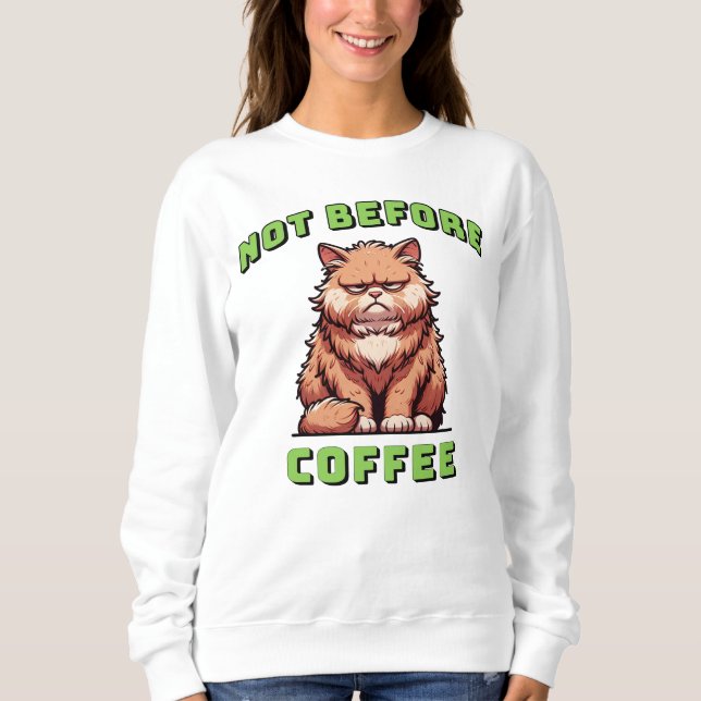Sudadera No Antes del Café (Anverso)