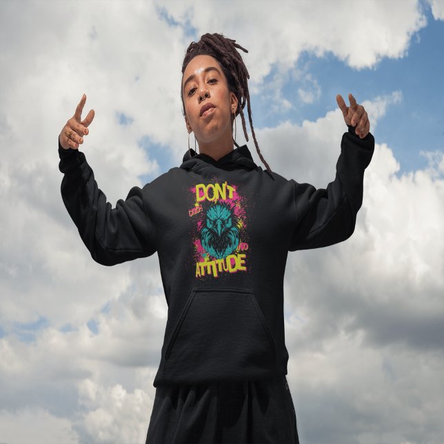 Sudadera No atrapen la falta de actitud - Sarcastic Hoodie (Subido por el creador)