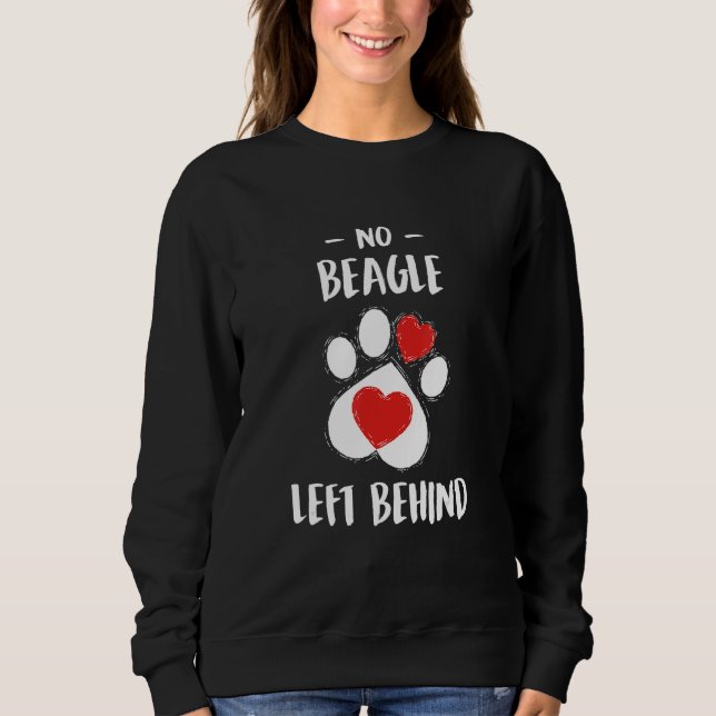 Sudadera No Beagle Left Behind Dog Walker  Dog Walking Humo (Anverso)