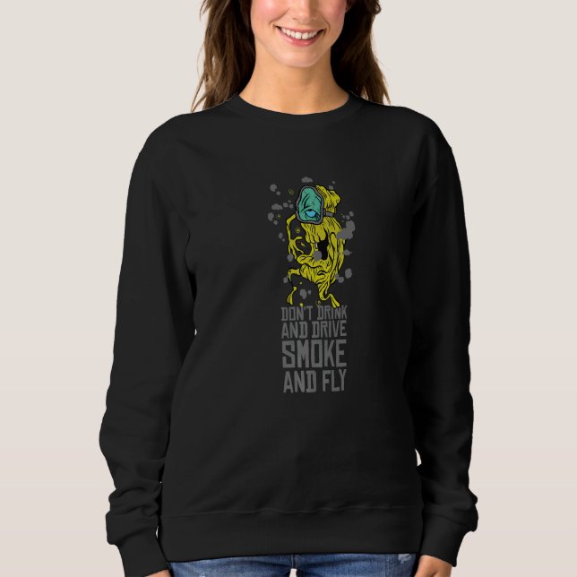 Sudadera No bebas y conduzca la cita (Anverso)