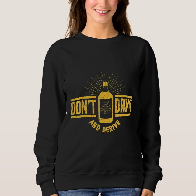 Sudadera No Beber Y Derivar Matemáticas De Chiste De Cálcul (Anverso)