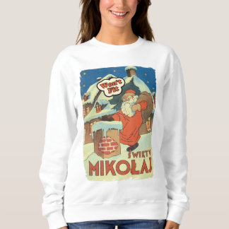 Sudadera No cabe - divertido Santa retro.