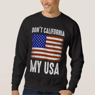 Sudadera No califiques mi bandera norteamericana estadounid