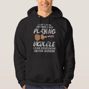 Sudadera No cometo errores al jugar Chiste fácil a Ukulele