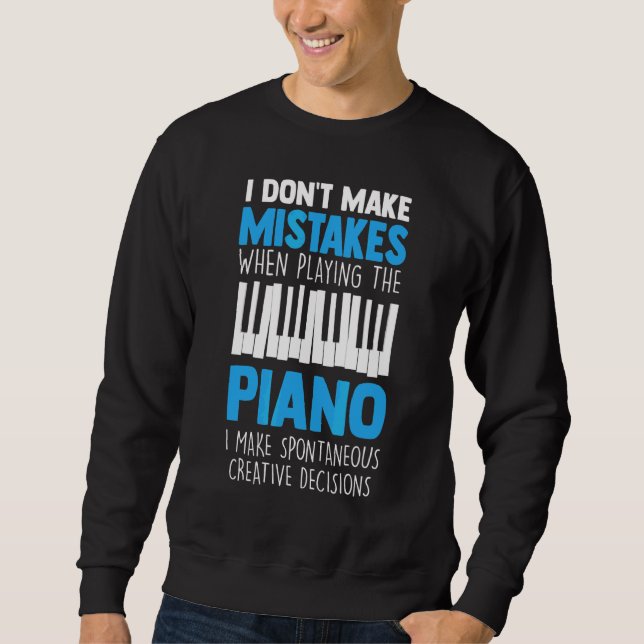 Sudadera No cometo errores cuando toco el piano (Anverso)