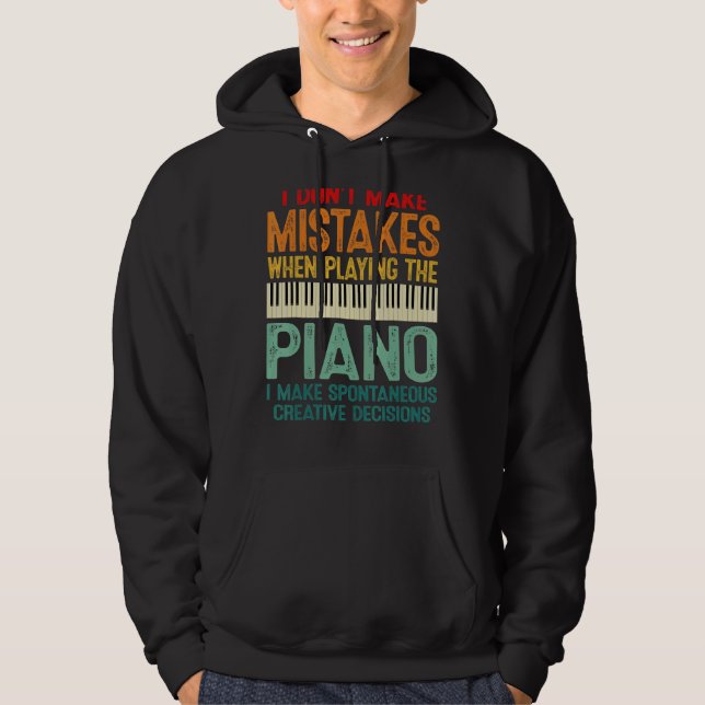 Sudadera No cometo errores cuando toco el piano (Anverso)