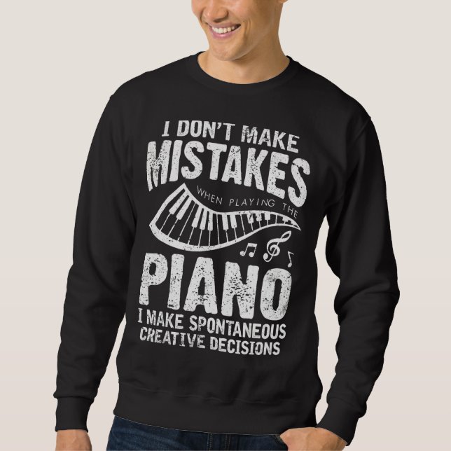 Sudadera No cometo errores cuando toco el piano (Anverso)