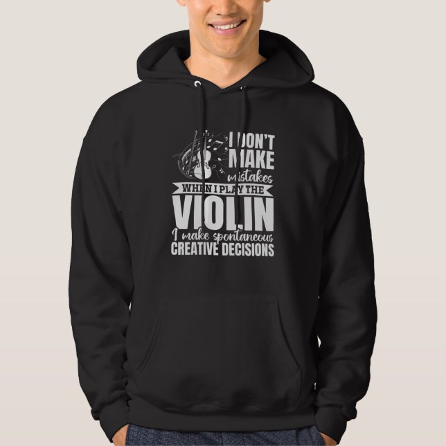 Sudadera No cometo errores cuando toco el violín Violi (Anverso)