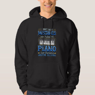 Sudadera No cometo errores cuando toco música de piano