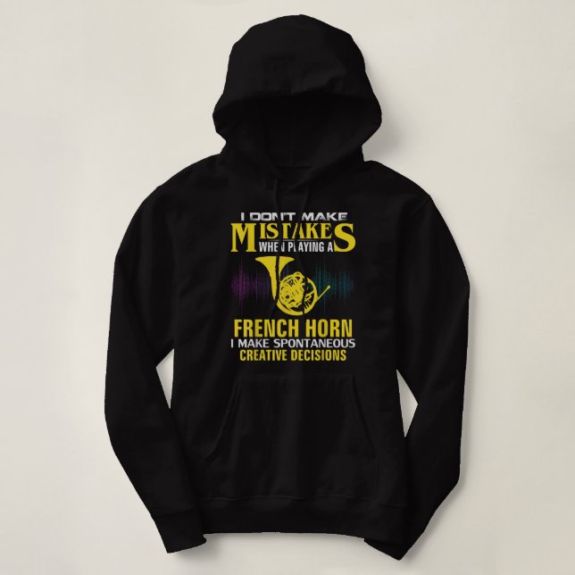 Sudadera No cometo errores en la divertida orquesta musical (Diseño del anverso)
