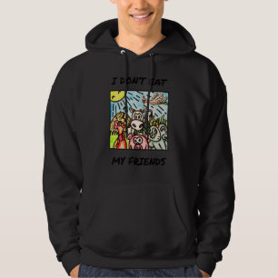 Sudadera No como a mis amigos vegetarianos veganos