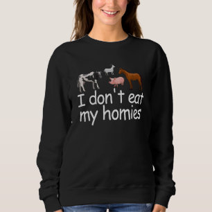 Sudadera No Como a Mis Cuates Vegetarian Fun Amor Vegano Fa