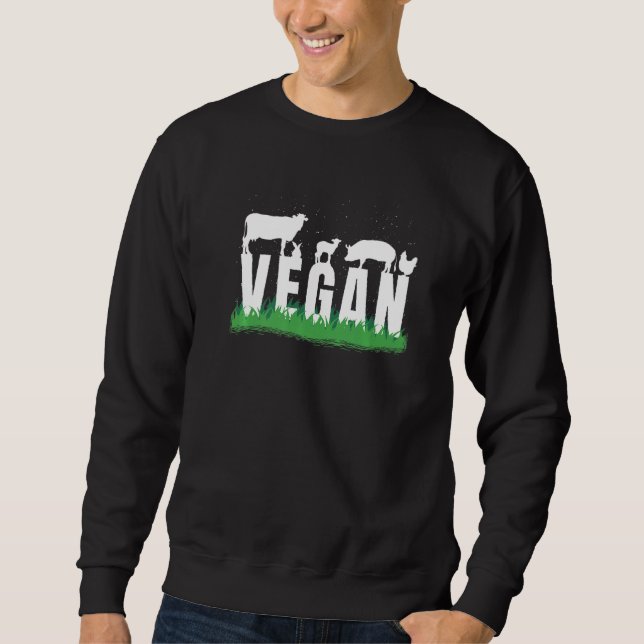 Sudadera No como mi comida casera vegetariana (Anverso)