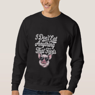 Sudadera No como nada que se burle de la vegetariana vegana