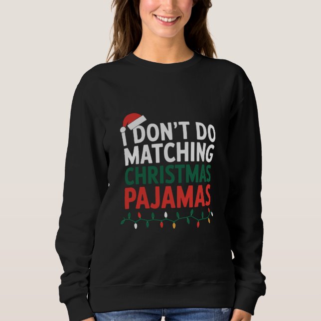 Sudadera No comparo familia de Navidades pijamas (Anverso)