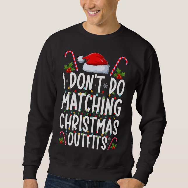 Sudadera No comparo Navidades con ropa Santa Xmas F (Anverso)