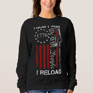 Sudadera No Corro Vuelvo A Cargar Ee.Uu. La pistola Ar15