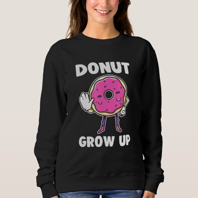 Sudadera No crezca ropa de cacahuete dulce y adorable (Anverso)