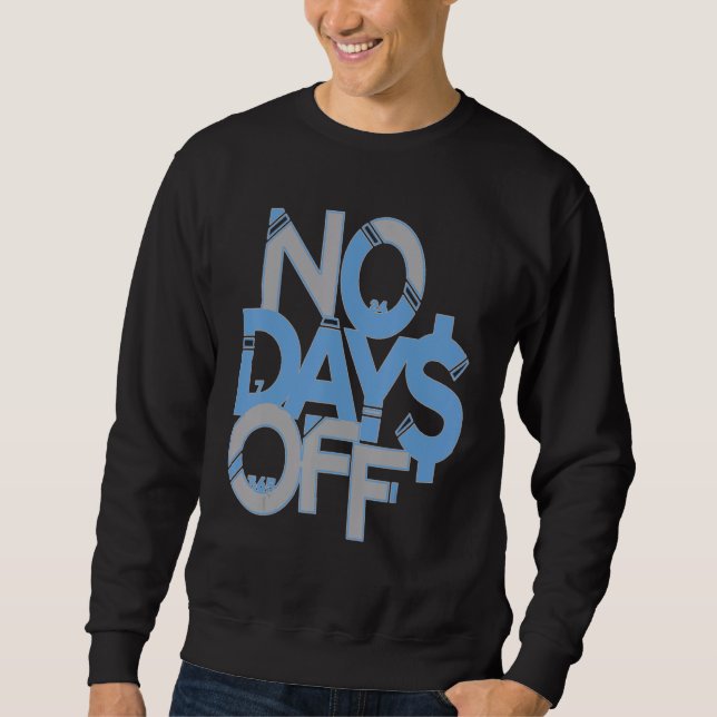 Sudadera No Days Off Clothes & Gear Blue & Gray Print Motiv (Anverso)