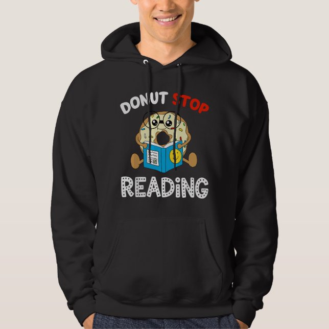 Sudadera No Dejes de Leer Libro Lector Dicho Divertido Chic (Anverso)