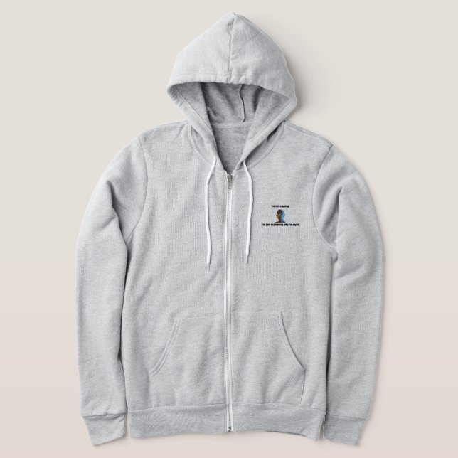 Sudadera No discutiré Full Zip Hoodie (Distribución)