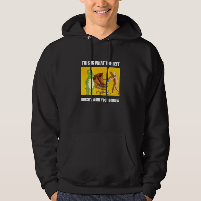 Sudadera No, El Meme Izquierdo Extraño Irónico Progresivo D (Anverso)