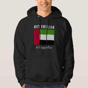Sudadera No emiratí pero Emiratos Árabes Unidos solidarios