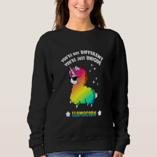 Sudadera No eres diferente, solo eres una Llamacorn única