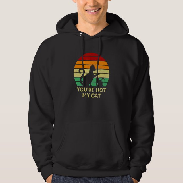 Sudadera No Eres Mi Gato Introvertido Gato  Gatito Antisoci (Anverso)