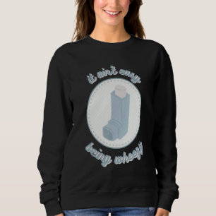 Sudadera No es fácil estar con un diseño gráfico liviano