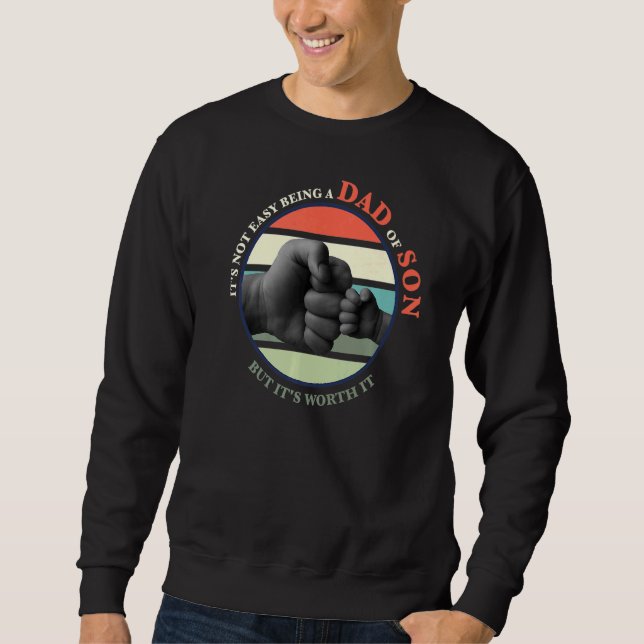 Sudadera No es fácil ser padre de un hijo (Anverso)