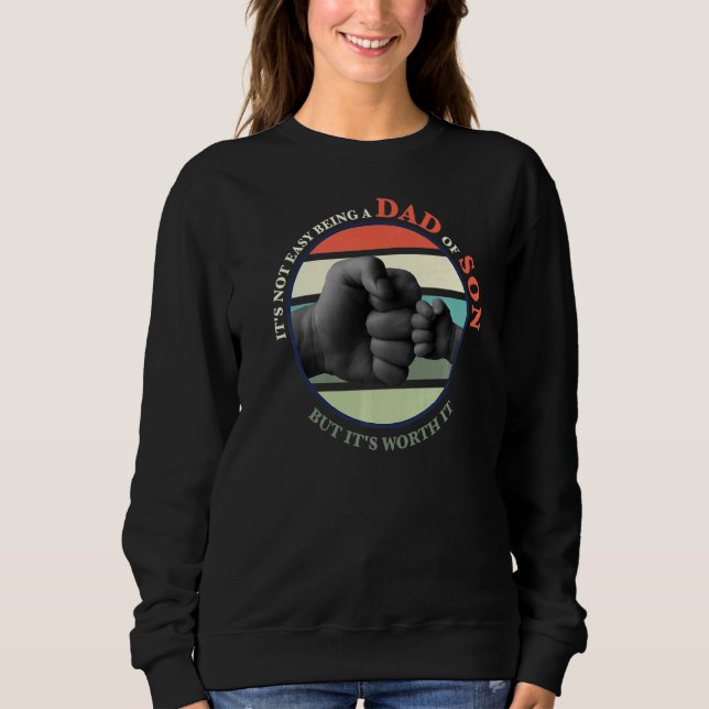 Sudadera No es fácil ser padre de un hijo (Anverso)