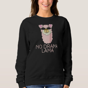 Sudadera No es gracioso el drama Lama Cuta Camiseta No hay 