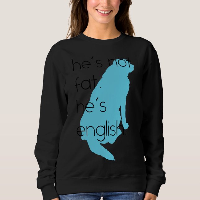 Sudadera No Es Gracioso, Es Azul Inglés (Anverso)