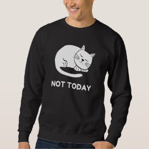 Sudadera No es hoy la noche estrellada de un gato flojo que