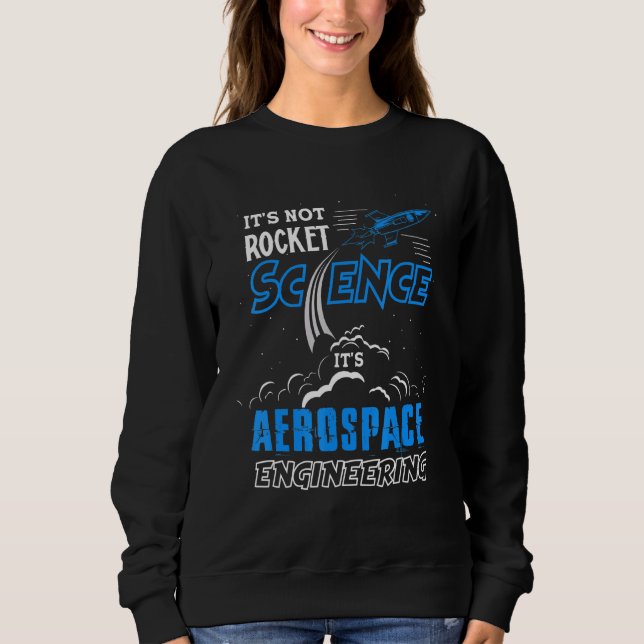 Sudadera No es humor para la ingeniería aeroespacial de la  (Anverso)