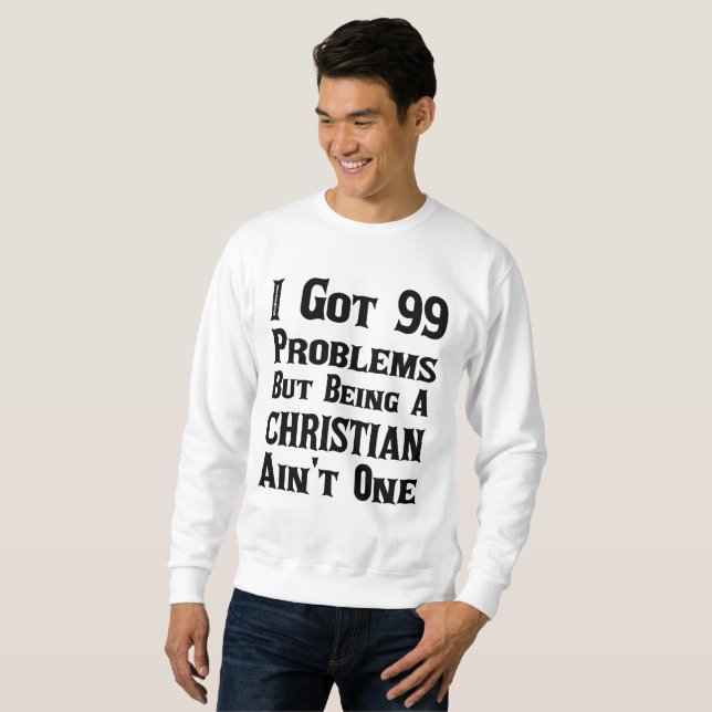 Sudadera No es problema ser cristiano (Anverso completo)