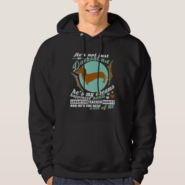 Sudadera No es sólo mi Dachshund (Anverso)
