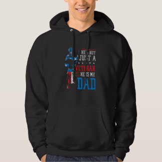 Sudadera No Es Sólo Un Veterano, Es Mi Padre Veterano Día F