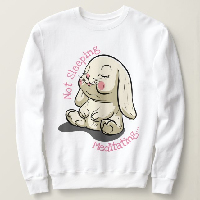 Sudadera No es un conejo durmiente (Anverso del diseño)