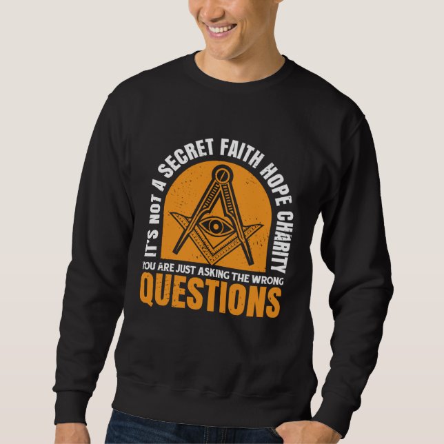 Sudadera No Es Un Secreto Masonic Master Square And Compass (Anverso)