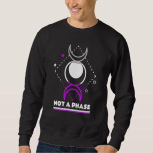 Sudadera No Es Una Fase De La Moon Ropa De Bandera Asexual